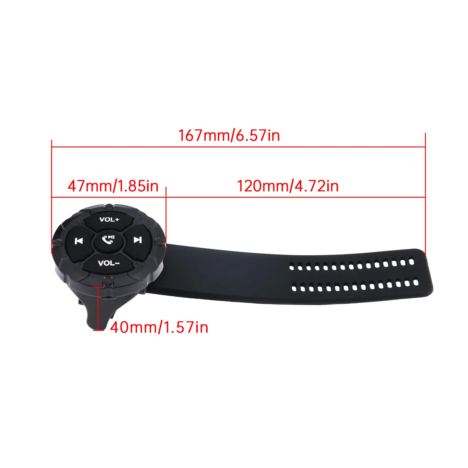 AD 5 Key Wireless Remote Controller Button Helmet Earphone Motorcycle Bike Handlebar Car Steering Wheel Control Media