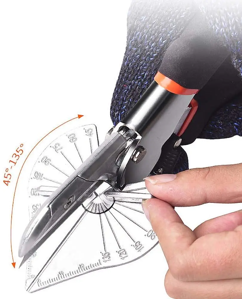Đa Góc Vát Kéo Góc Cắt 45-135 Độ Góc Mitre Siding Dây Ống Cắt Với 10 Thay Thế lưỡi Dao Và Cờ Lê