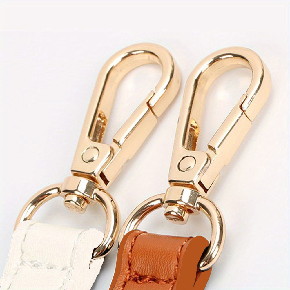 Kunstleder Taschengurt Handtaschengriffe für Handtasche Kurzer Taschengurt Geldbörsengurt Goldene Schnalle Ersatztaschengürtel