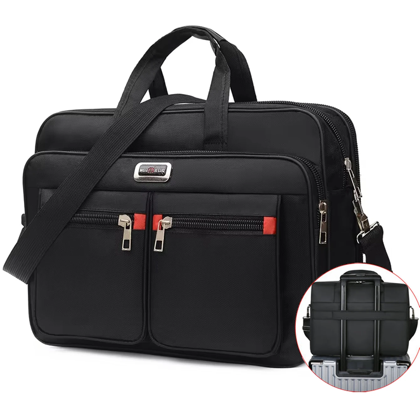 Valigetta ad alta capacità Borse per archiviazione di informazioni sui documenti aziendali Protezione per laptop da viaggio nel fine settimana Organizzare gli accessori per borse