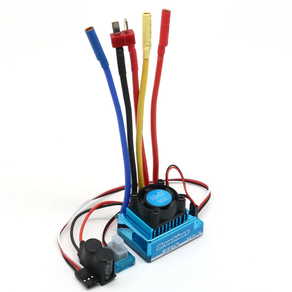 กันน้ํา 45A 60A 80A 120A Brushless ESC Electric Speed Controller ป้องกันฝุ่นสําหรับ 1:8 1:10 1:12 RC รถ