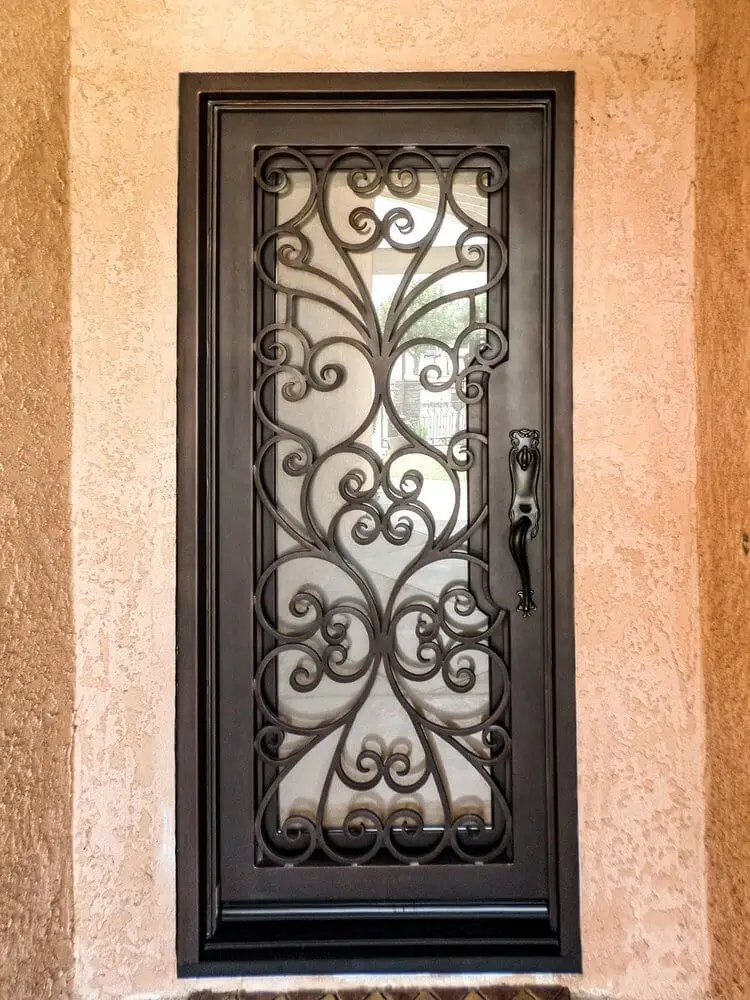 Puerta de Hierro de lujo con diseño personalizado, Puerta de Hierro Simple, tamaño más reciente, gran oferta