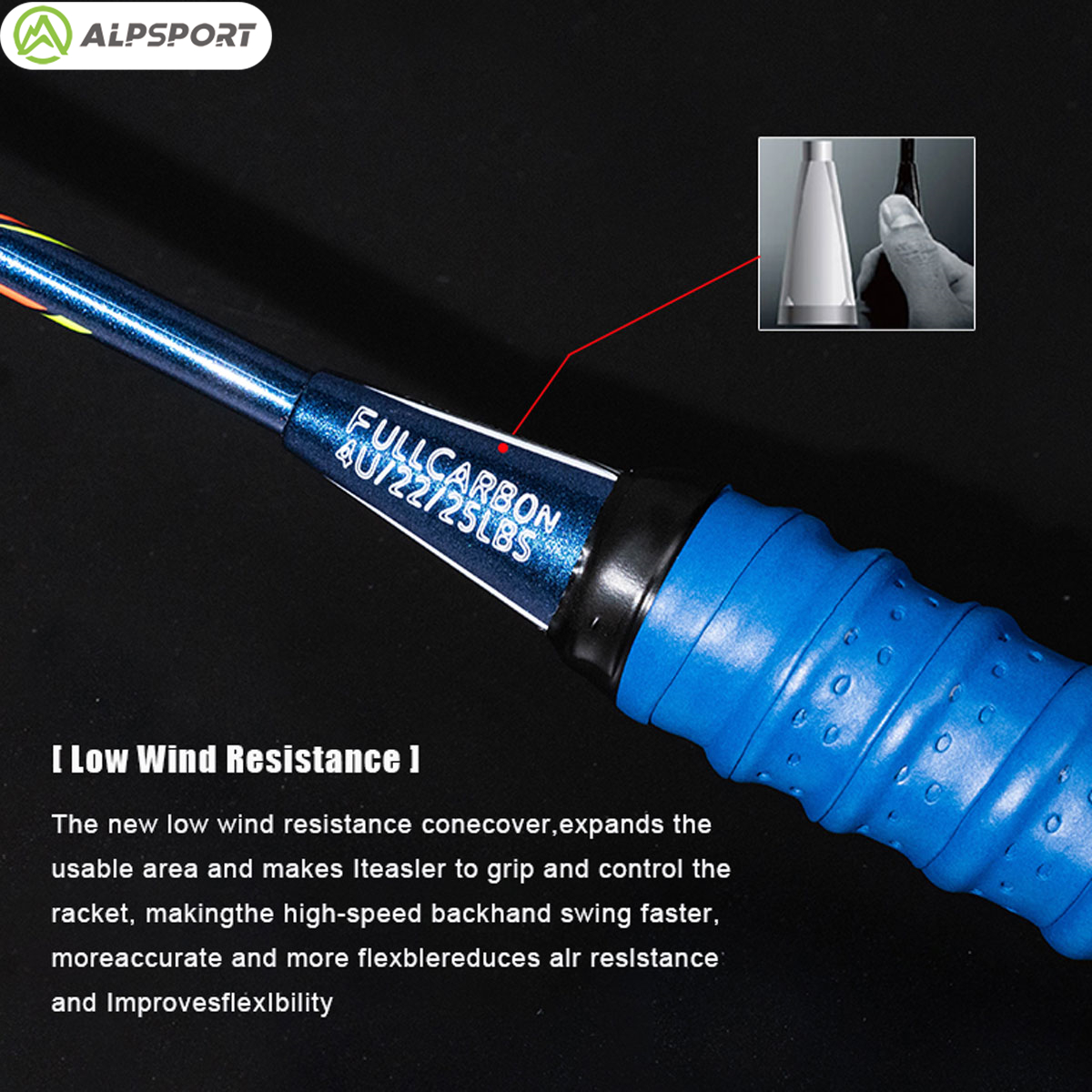 ALP LT 2 Teile/los 100% Carbon Faser Elastische 4U 30Lbs Schläger Offensive und Defensive Professionelle Badminton Schläger Mit Tasche