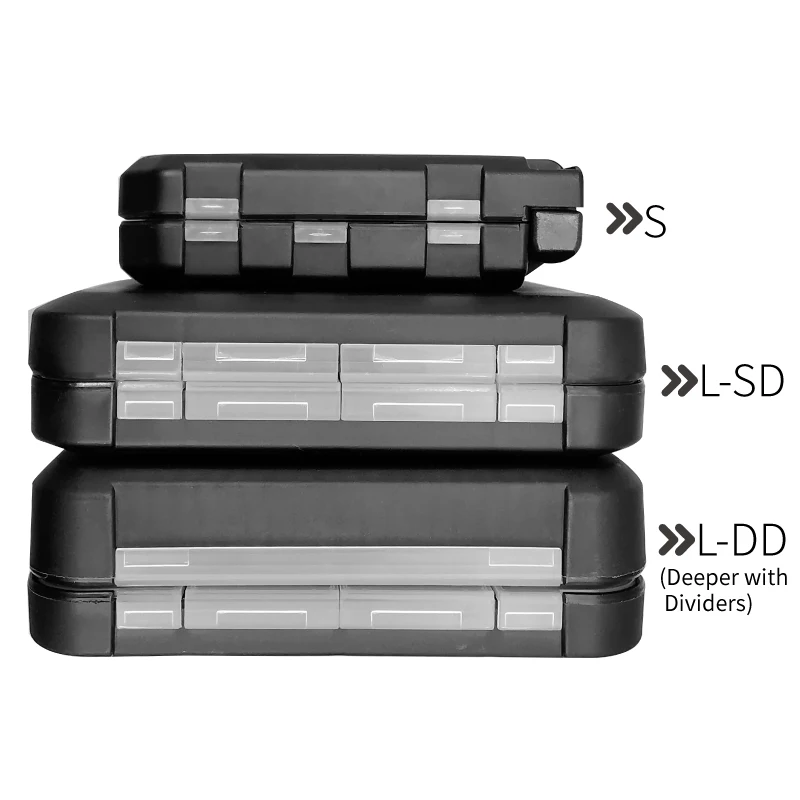 LUREHOLIC Fishing Tackle Boxes for Lure Accessories Storage Snap, Swivel, Jig Head, Hooks, Aji Lure Baits,Tungsten Weights, etc