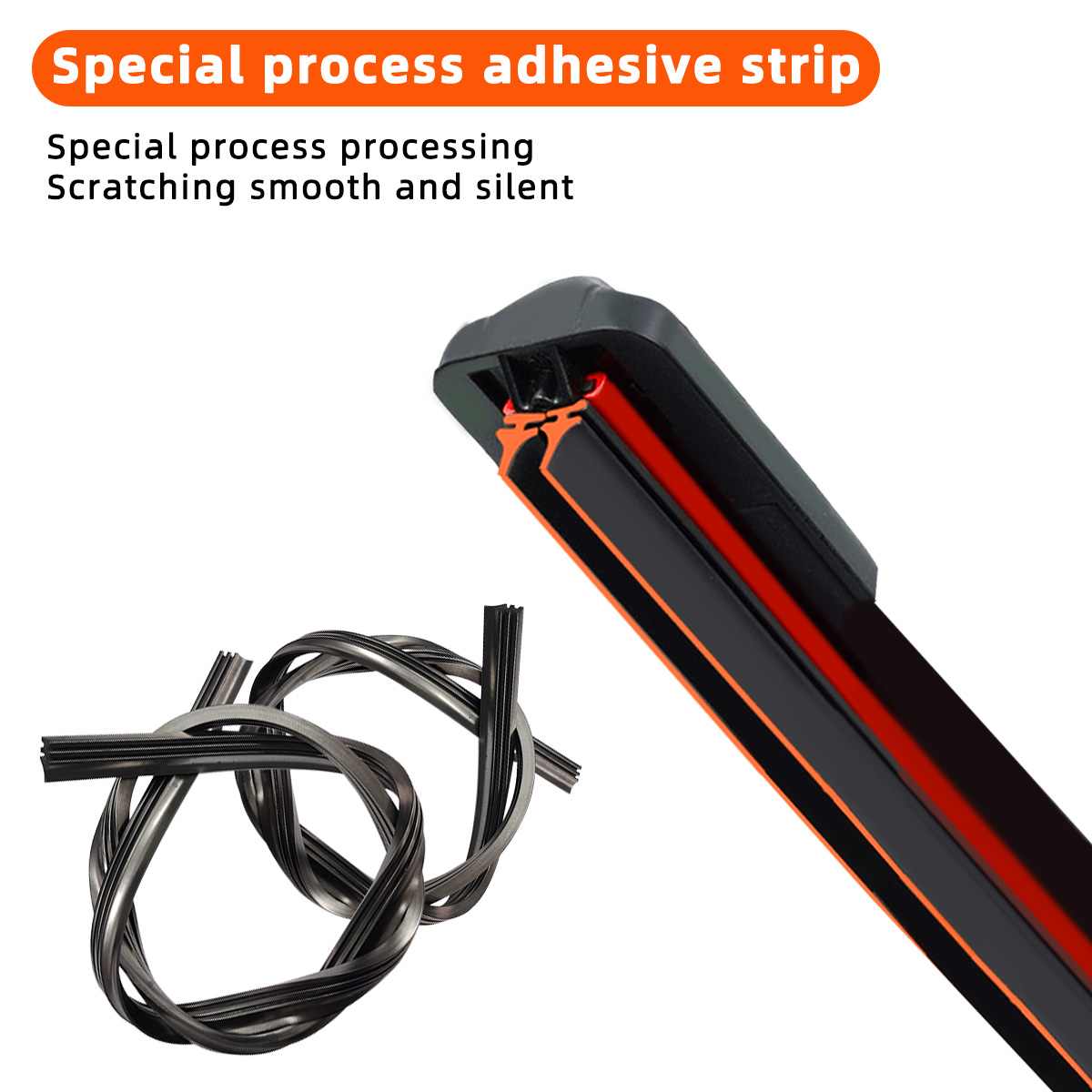 1PC car windshield front wiper blade  J-hook universal rubber automotive parts14"16"18"19"20"21"22"24"26"