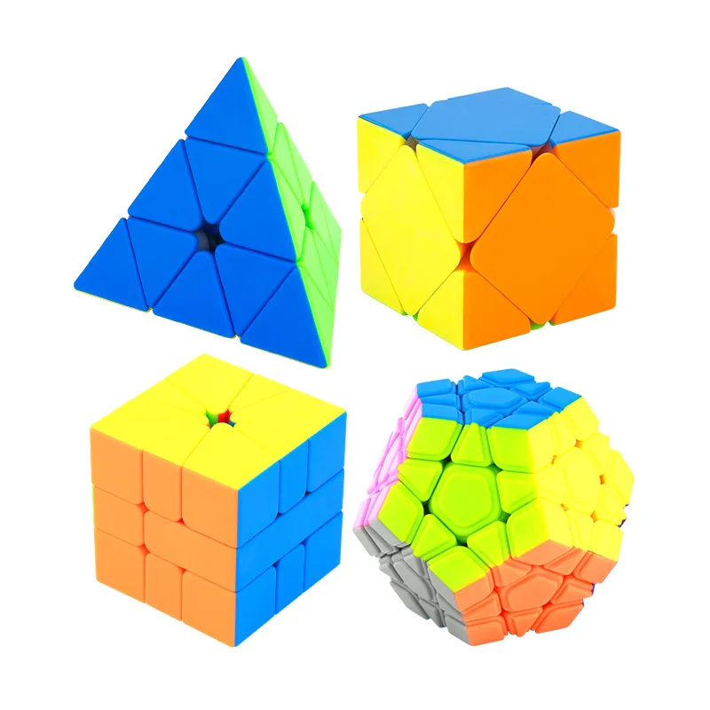 Moyu Meilong 시리즈 매직 큐브 MFJS 특수 모양의 Meilong 2x2 3x3 4x4 5x5 퍼즐 어린이 장난감 선물 Pyraminx Skewb Cubo Magico