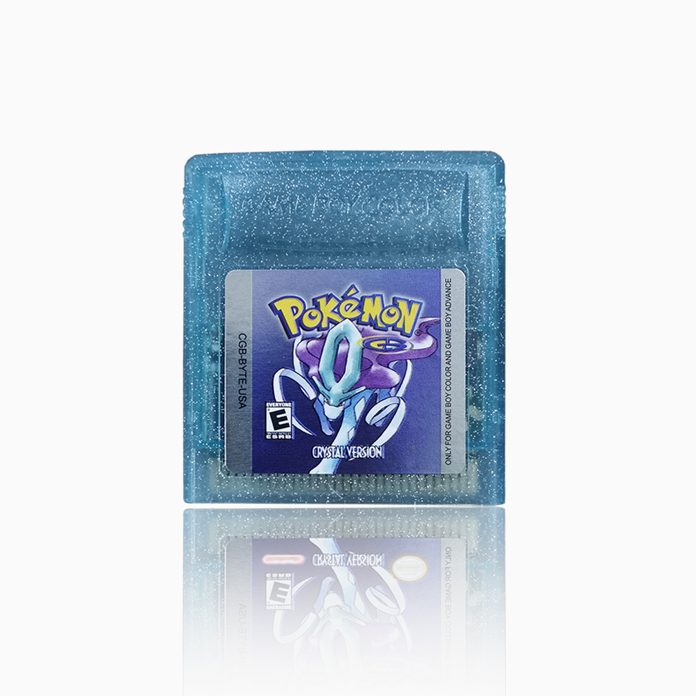 16 Bit Video Game Console Cartridge GBC Game Card Pokemon Series Blue Crystal Golden Green Red Silver Yellow USA Version