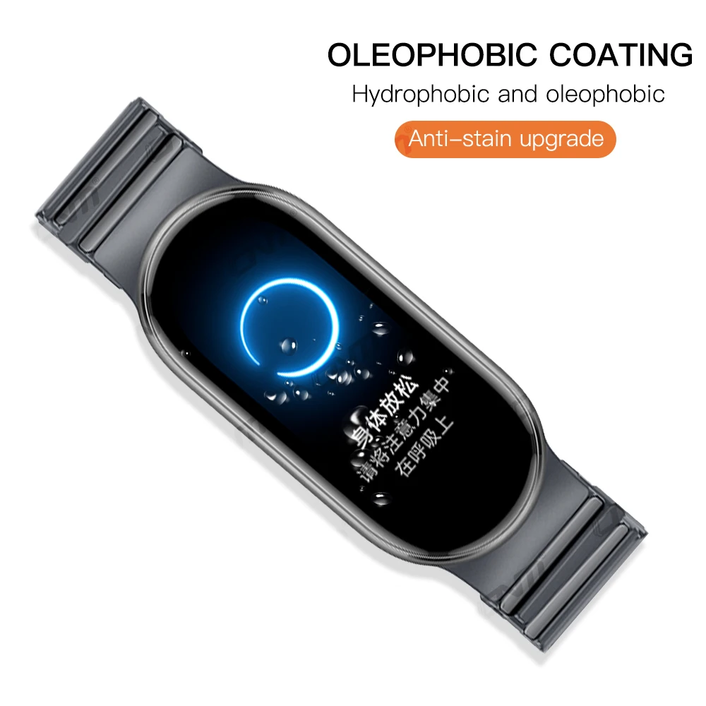 Protetor de tela 20D para Xiaomi Mi Band 9 Película protetora flexível macia HD antiarranhões para acessórios Miband 9 [não é vidro]