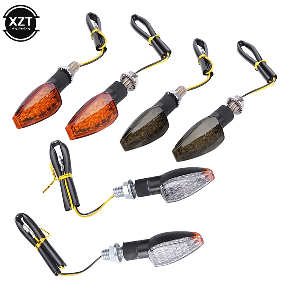 2pcs 12V Motorcycle Turn Signals Turn Signal Light 14LED Turn Signal Indicator Amber Light Blinker LED turn signal light
