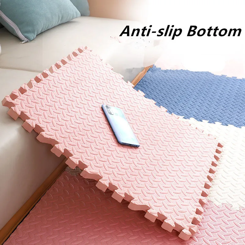 Tatame Gyms & Playmats 8PCS 30x30cm Activities for Baby Mat Thick 1.2cm Baby Playing Mat Floor Noise Mat Gym for Babies Game Mat