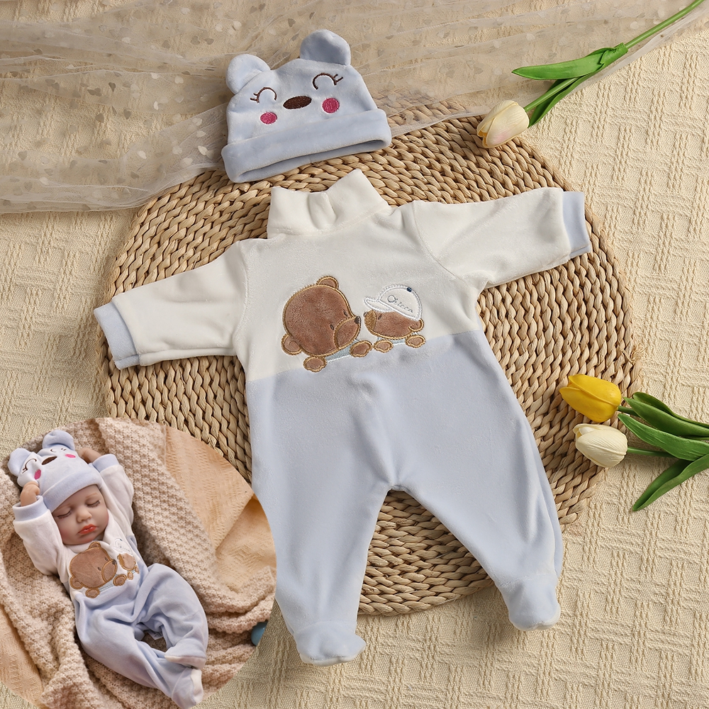 Reborn Baby Doll roupas ternos, acessórios para geração, 45cm, 17 Polegada, apto para 45cm