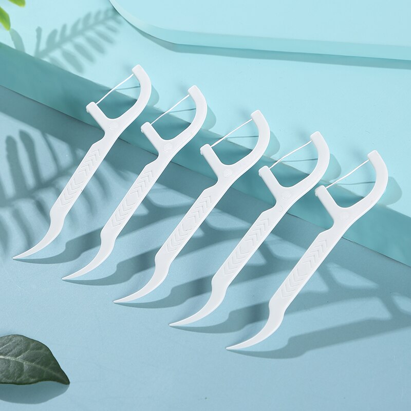 ไหมขัดฟัน50/100ชิ้นแปรงขัดฟันไหมขัดฟันเลือกไหมขัดฟันดูแลสุขภาพช่องปาก1ถุงไหมขัดฟันละเอียด