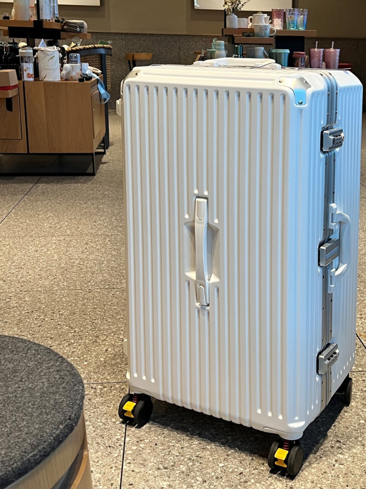 SGG 大容量アルミフレーム荷物バッグユニセックス多機能機内持ち込みスーツケース 32 インチ学生スタイルトラベルバッグ