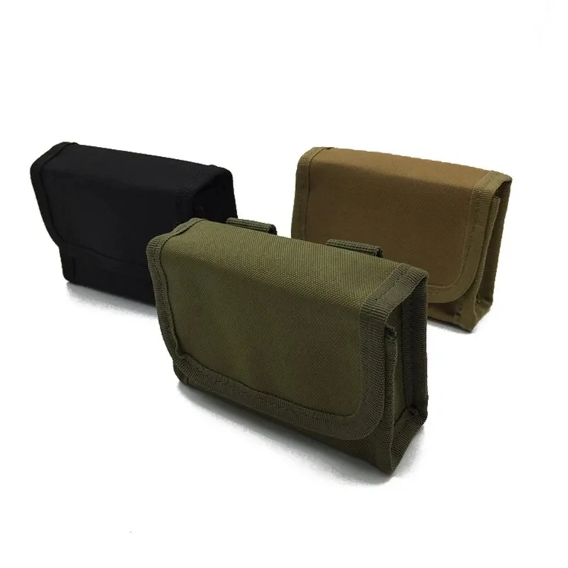 10 กริดกระสุนยุทธวิธีเอว Bag10 รอบ Shot กระเป๋ากลางแจ้ง ShootingMulti-Functional MINI EDC MAG MOLLENylon กระเป๋า