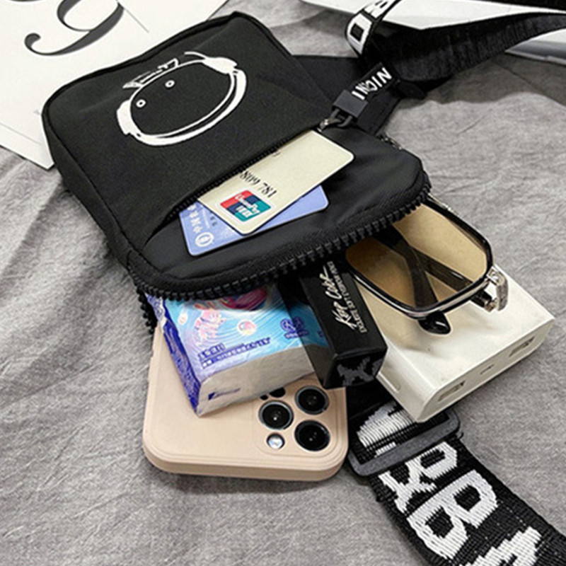 กระเป๋าสะพายชายINSแนวโน้มกันน้ําขนาดเล็กกระเป๋าMessengerกระเป๋าสแควร์Crossbodyกระเป๋าสําหรับชายSacoche Homme