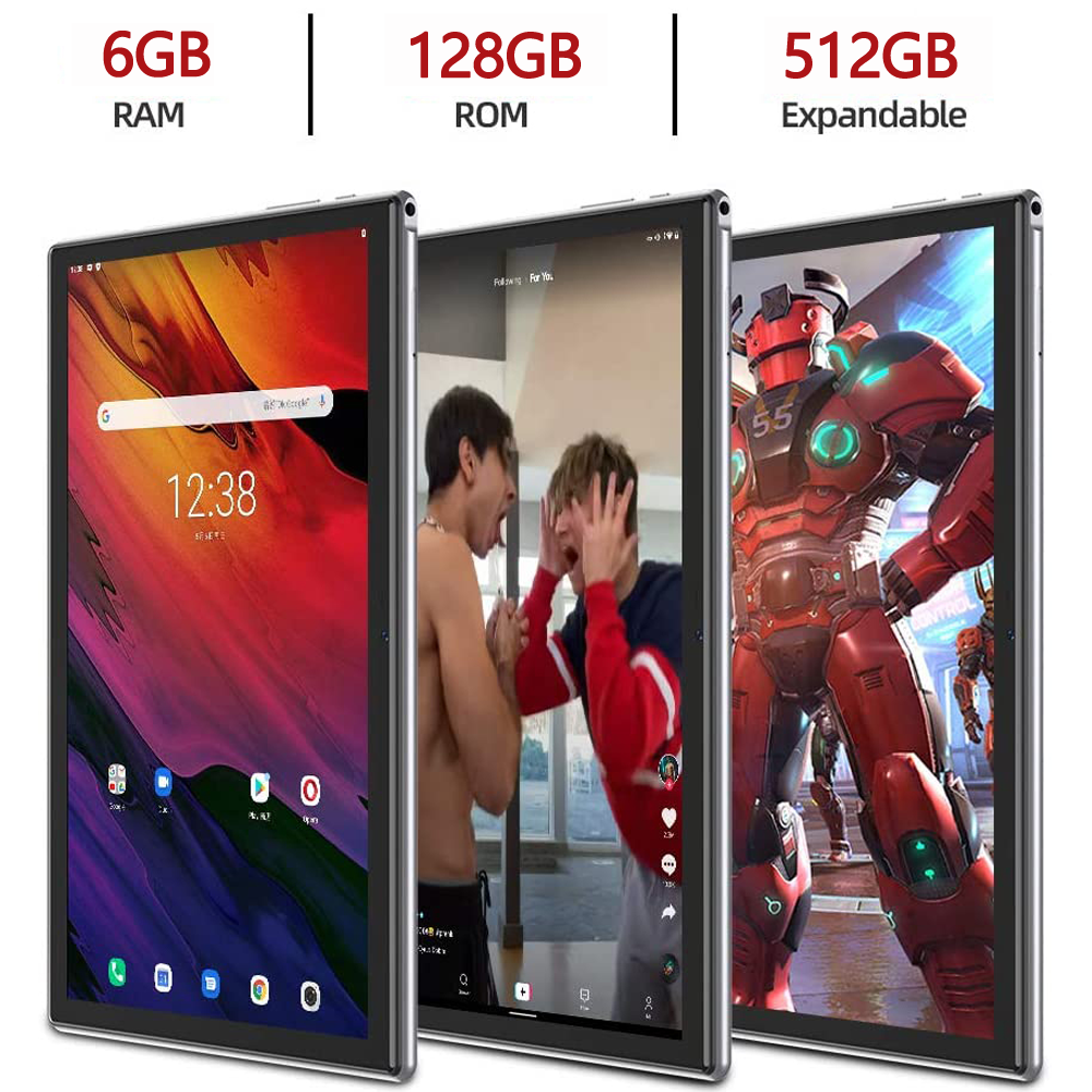 Versión global BDF G10 Android12 Tablet 10,1 pulgadas 6GB/128GB tabletas Octa Core 3G 4G Lte WiFi Bluetooth