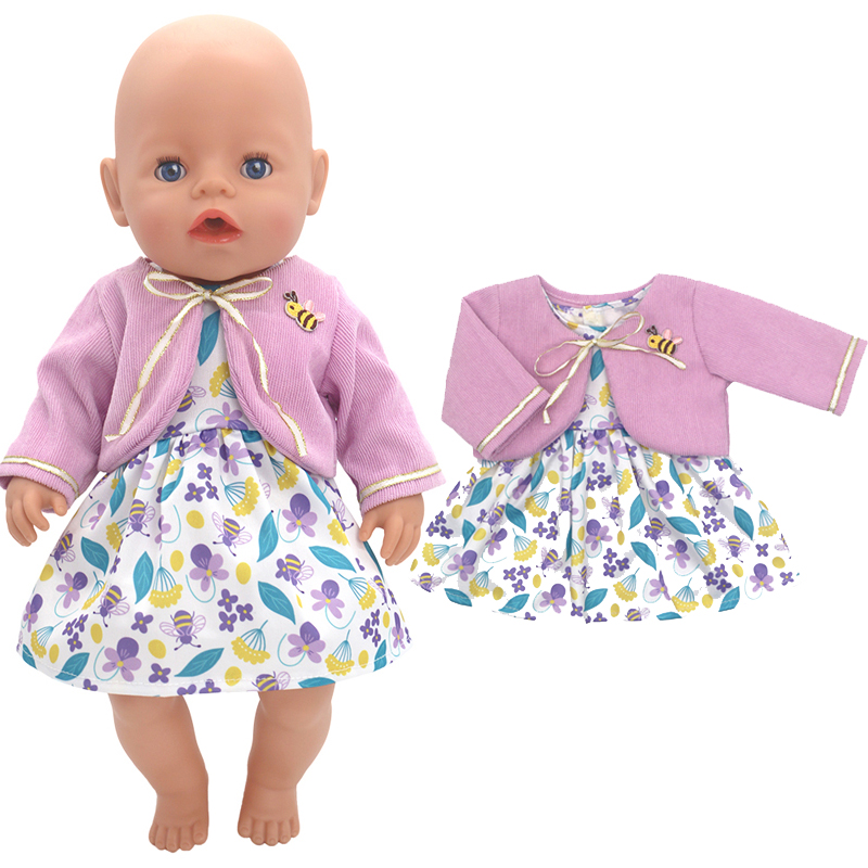 Búp Bê Em Bé Mùa Đông CoatPink Váy 18 Inch Bồ Quần Áo Áo Khoác Trẻ Em Quà Giáng Tặng Đồ Chơi Mặc