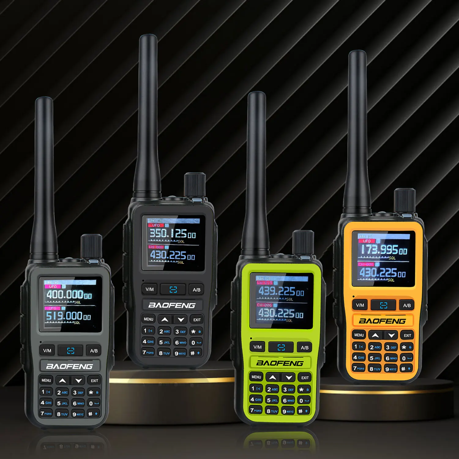 UV-5R mini Baofeng Walkie Talkie multibanda tipo C carga 5W 1,4 "pantalla TFT a Color doble PTT programa inalámbrico Mini Radio 5RMINI