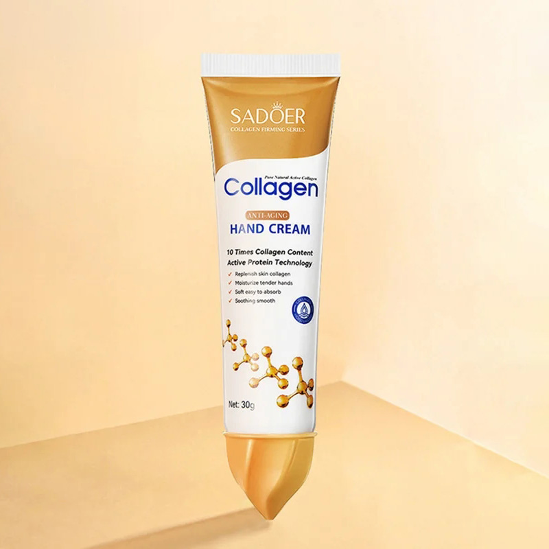 SADOER-Crème pour les mains au collagène, soin hydratant et éclaircissant pour la peau, 1/2 pièces