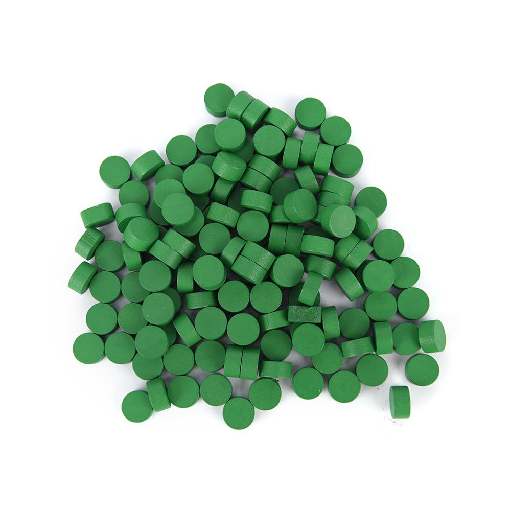 Game token 100 PCS Wooden Game Pieces Pawn/Chess Boardgame/Educational Games Accessories 8 Colors 10*5mm