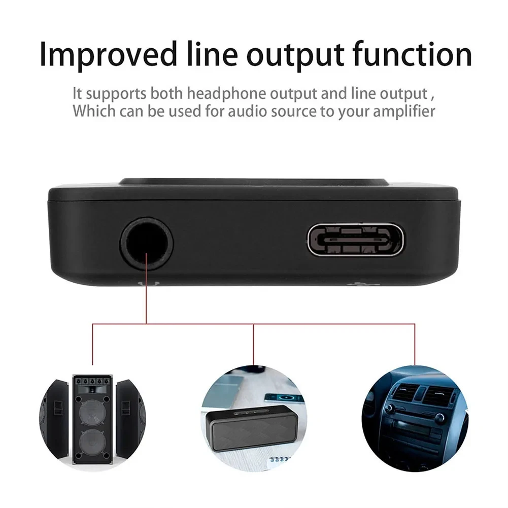 1,8 Zoll MP4 MP3-Player Eingebauter Lautsprecher Tragbarer Musik-Player Bluetooth 5.4 Stereo-Player Sport FM-Radio E-Book TF-Aufnahme