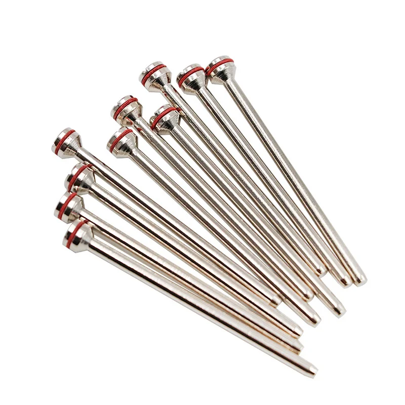 10 pçs dental segurando agulha polido eixo polimento haste mandril burs ferramenta rotativa para polidor máquina de corte material dental