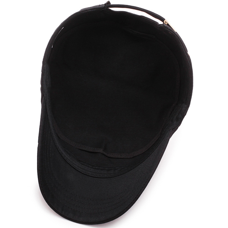 Casquette de baseball à visière en coton simple pour hommes, quatre saisons, chapeau plat, casquette décontractée, chapeau pare-soleil CommPiedmont, mode