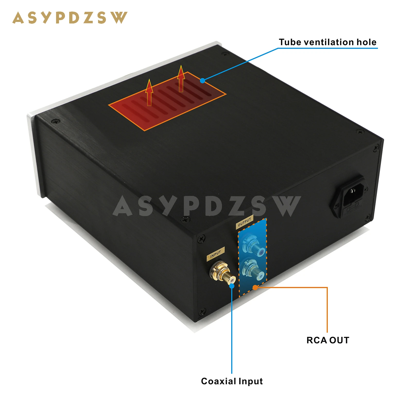 HIFI Stereo 6Z4+6N11 Tube decoder R2R NOS AD1865+CS8412 Audio AD1865 DAC (DAC Chip optional)