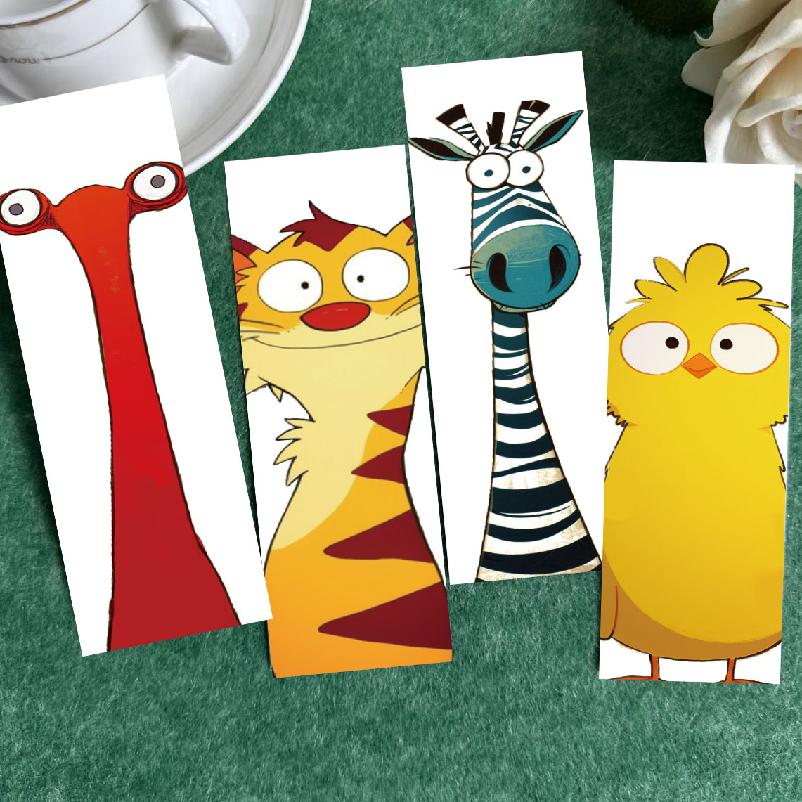 30pcs Funny Animal Bookmarks Cartoon Reading Pages Book Labeling Decoration Students Creative Gifts DIY Page Bookmarks