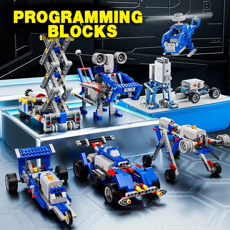 9686 Programmable Robot-Power Group Accessories-Building Block Programmable Motor-Suitable for Building Block Cars and Robots