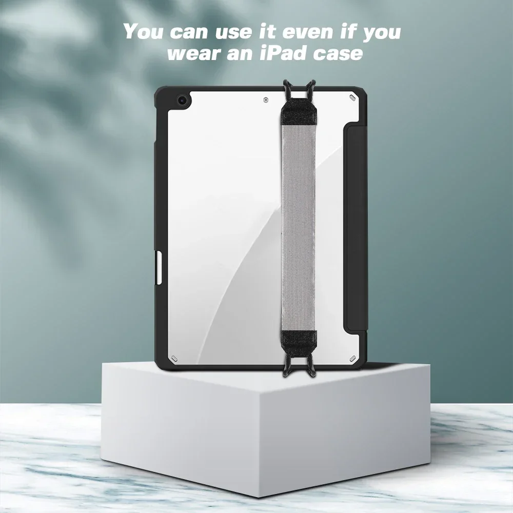 ที่วางแท็บเล็ตสําหรับ iPad 9.7 10.5 นิ้วทั่วไปสายคล้องมือหนัง Grip Security สายคล้องมือสําหรับ iPad/Xiaomi /Samsung