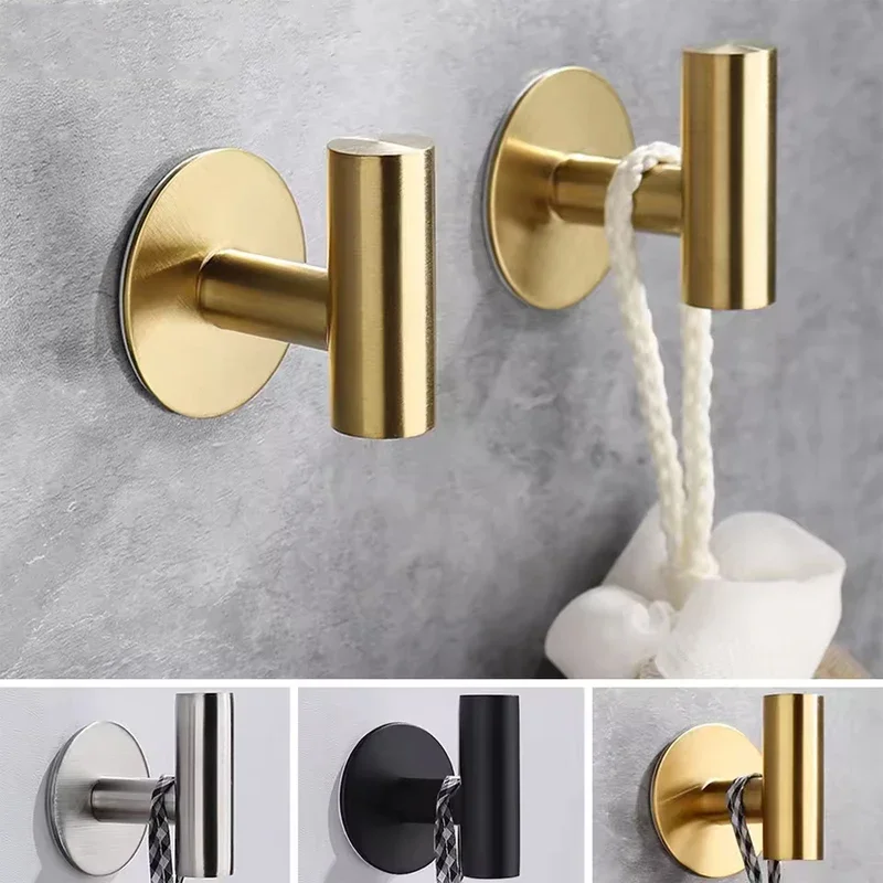 Edelstahl-Haken zum Aufhängen, Garderoben-Handtuchhaken für Badezimmer, Wandhalterung, robust, Schlafzimmer, Küche