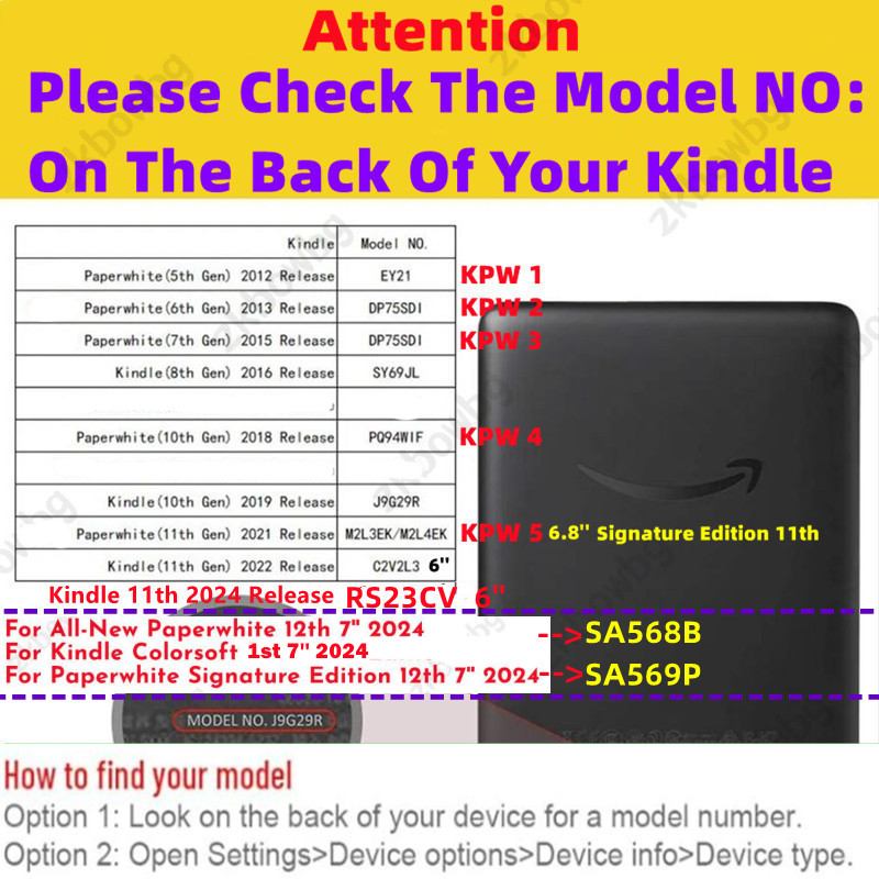 ソフト TPU ケース Kindle Paperwhite 2022 2021 5 6 7 8 9 8th 7th 6th 5th 10th 11th 12th Generation 2024 6 6.8 7 インチスマートカバー