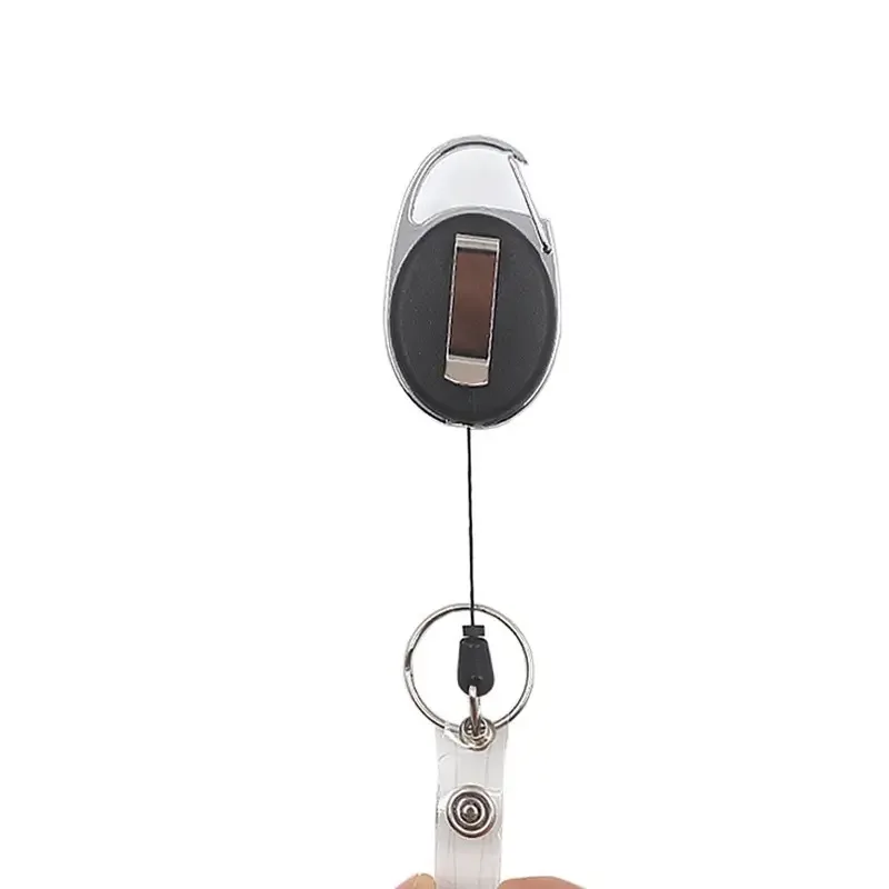 Work Permit Card Set - Rope Retractable Neck Hanging Document Card Set - Chest Tag Access Control Hard Shell Protective Set