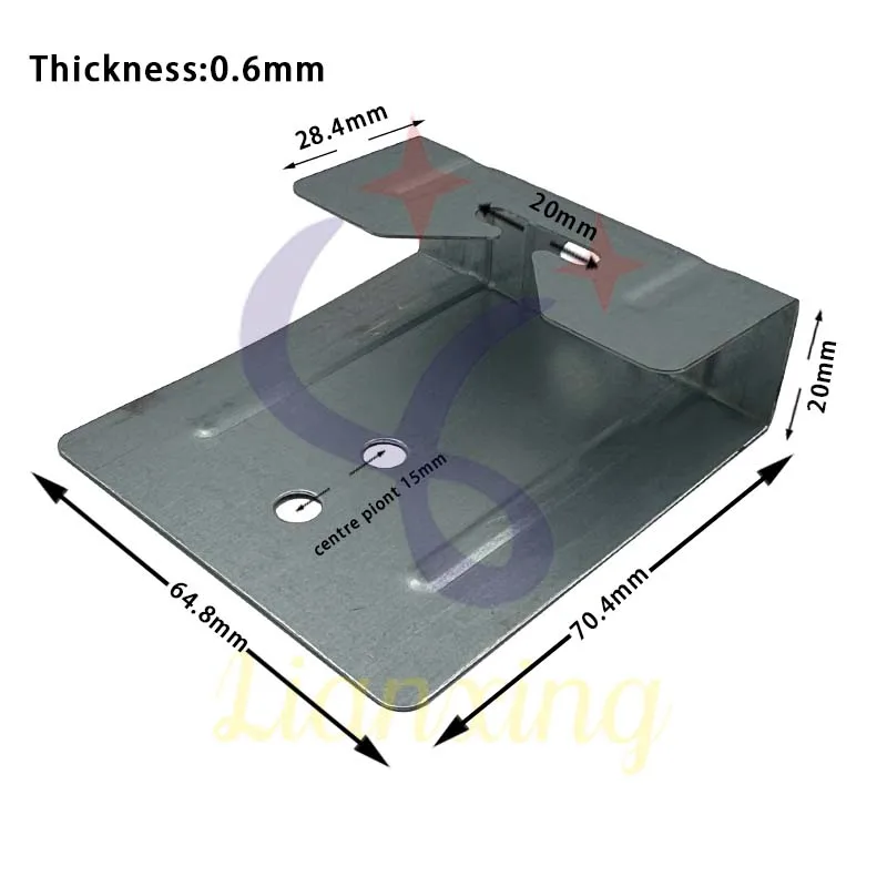 Un paio di ganci OEM metal fabrication staffa di piegatura in lamiera staffe A specchio in metallo parti A specchio in alluminio