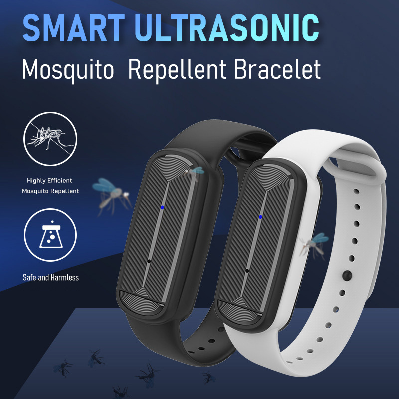 Ultrasonic eletrônico Mosquito Prevention Bracelet, leve, adequado para adultos e crianças