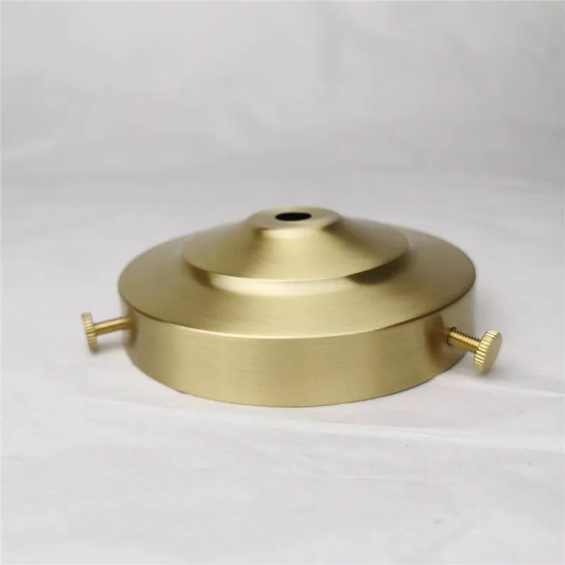 Brass desk lampshade claw polishing lamp base with 3 holes screws ceiling plate customizable processing of copper accessories