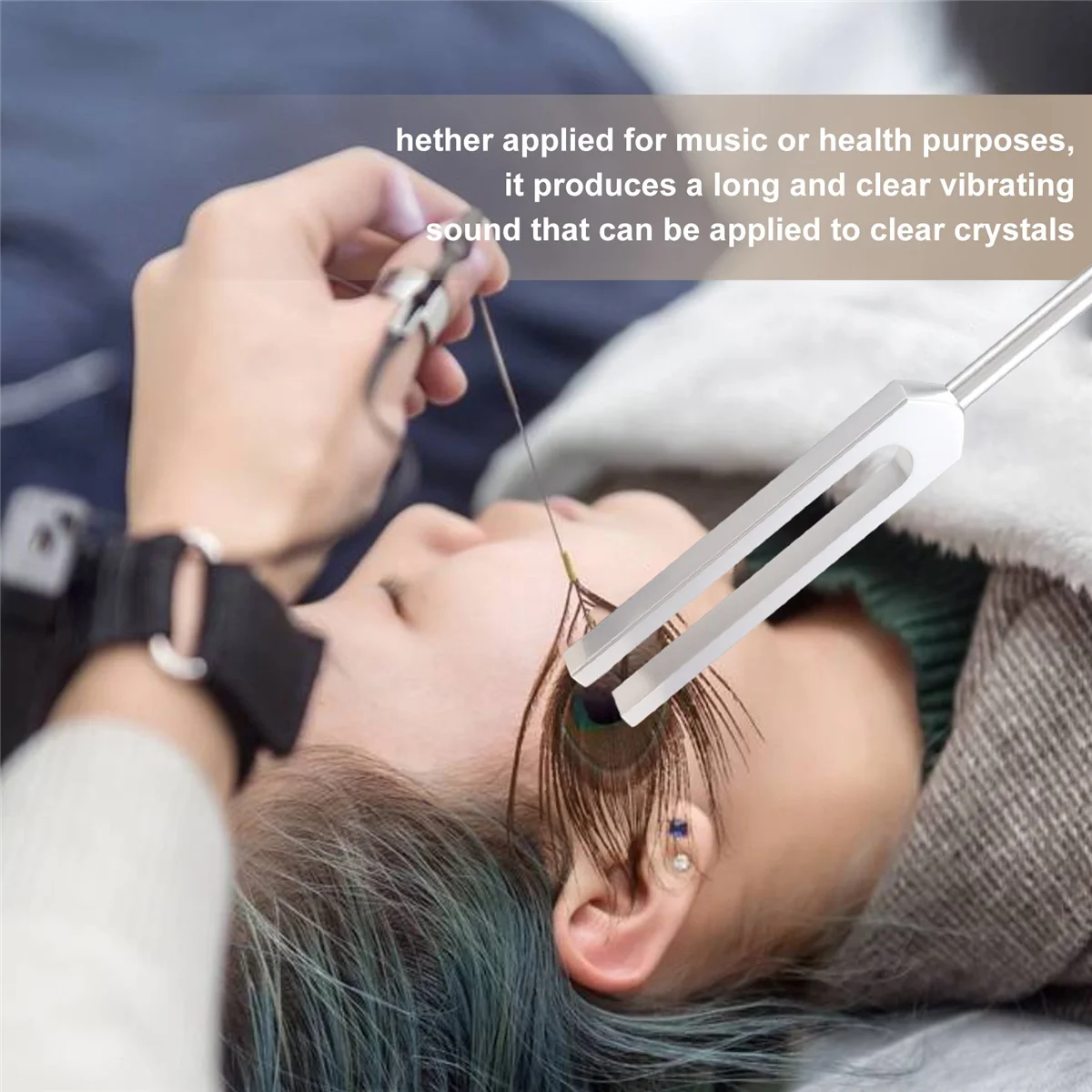 Newest 4 Pack Tuning Fork Set(128 Hz,256 Hz,512 Hz,528 Hz)with Tuning Fork Hammer for Sound Sound Vibration Tools