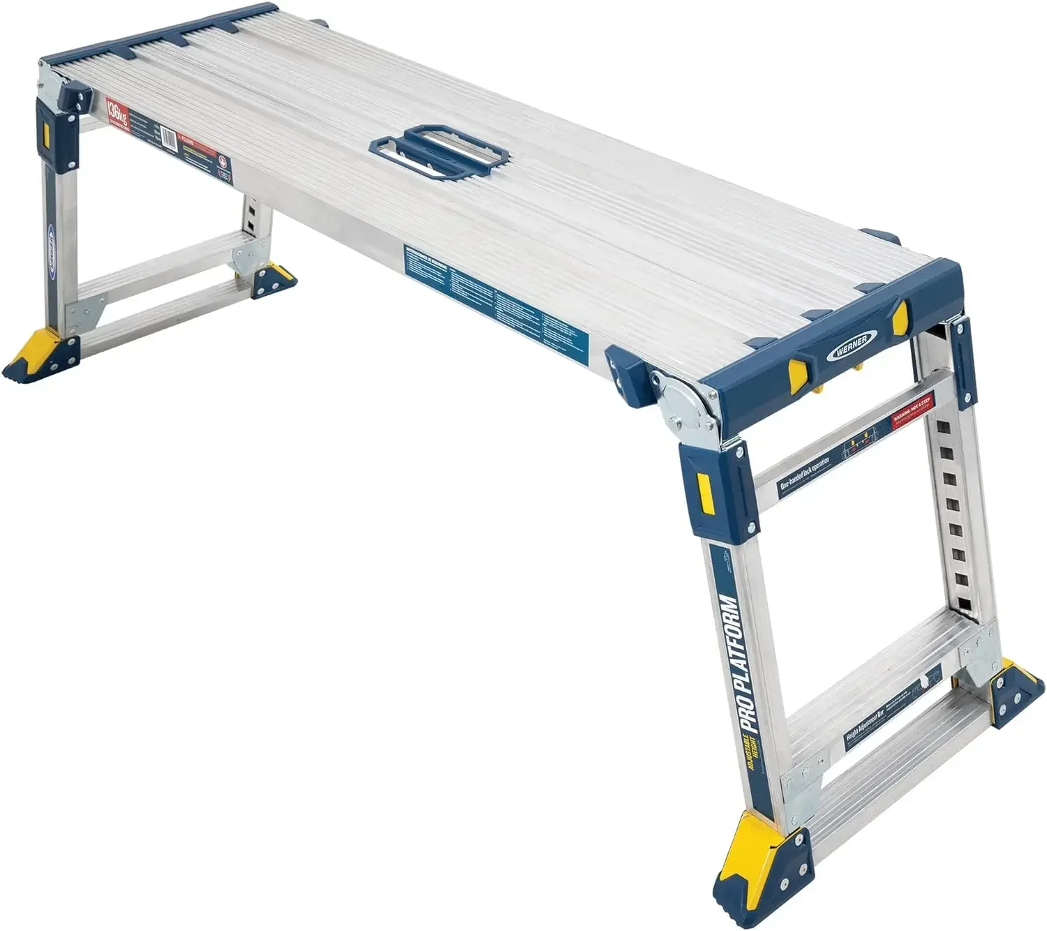 Werner 79023 Verstellbare Profi-Arbeitsbühne, Arbeit und Zugang, Silber, Einheitsgröße