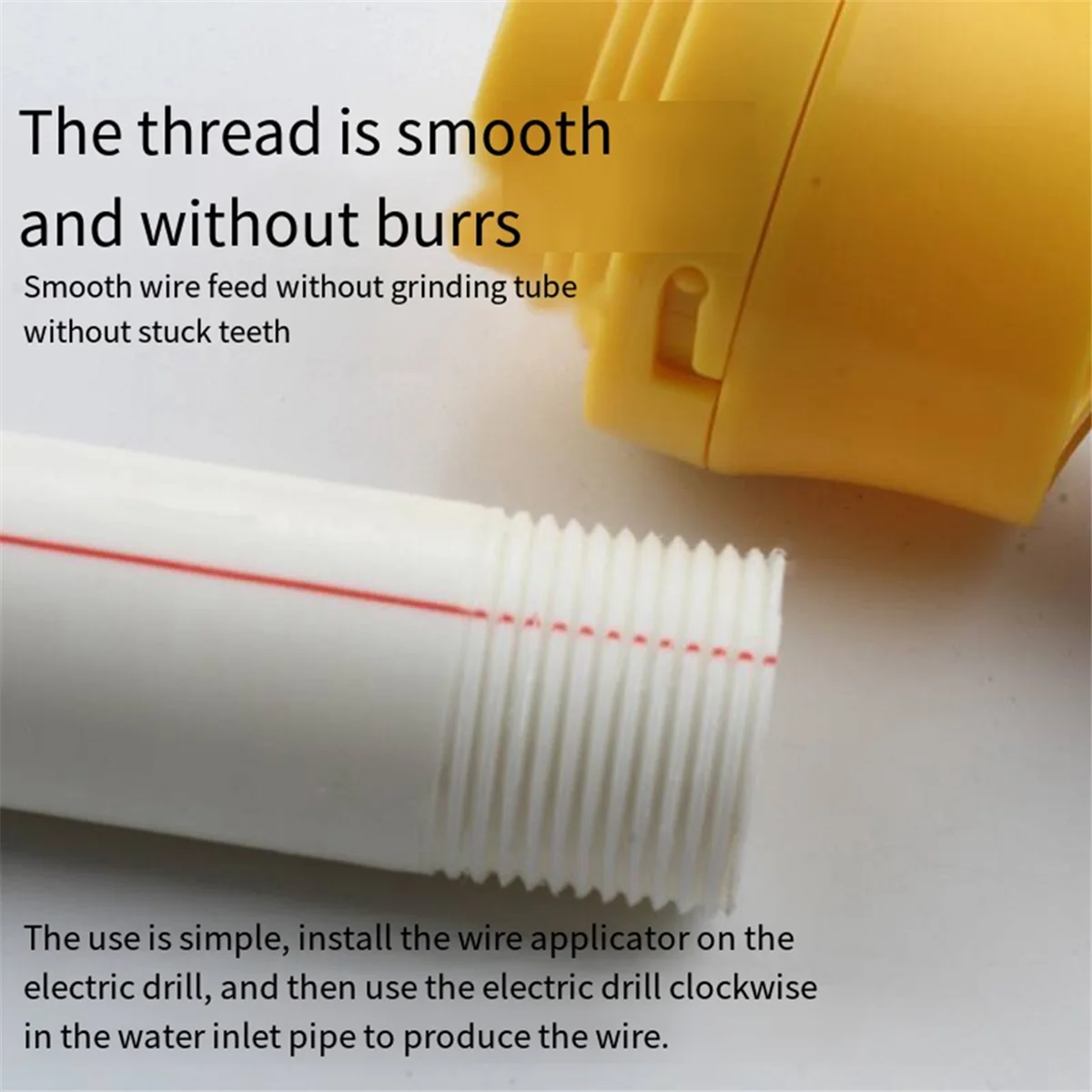 BABQ New Ppr Thread Making Tool Electric Drill to Water Pipe Threader Plastic Die Electric Threading Machine Tool Water Pipe