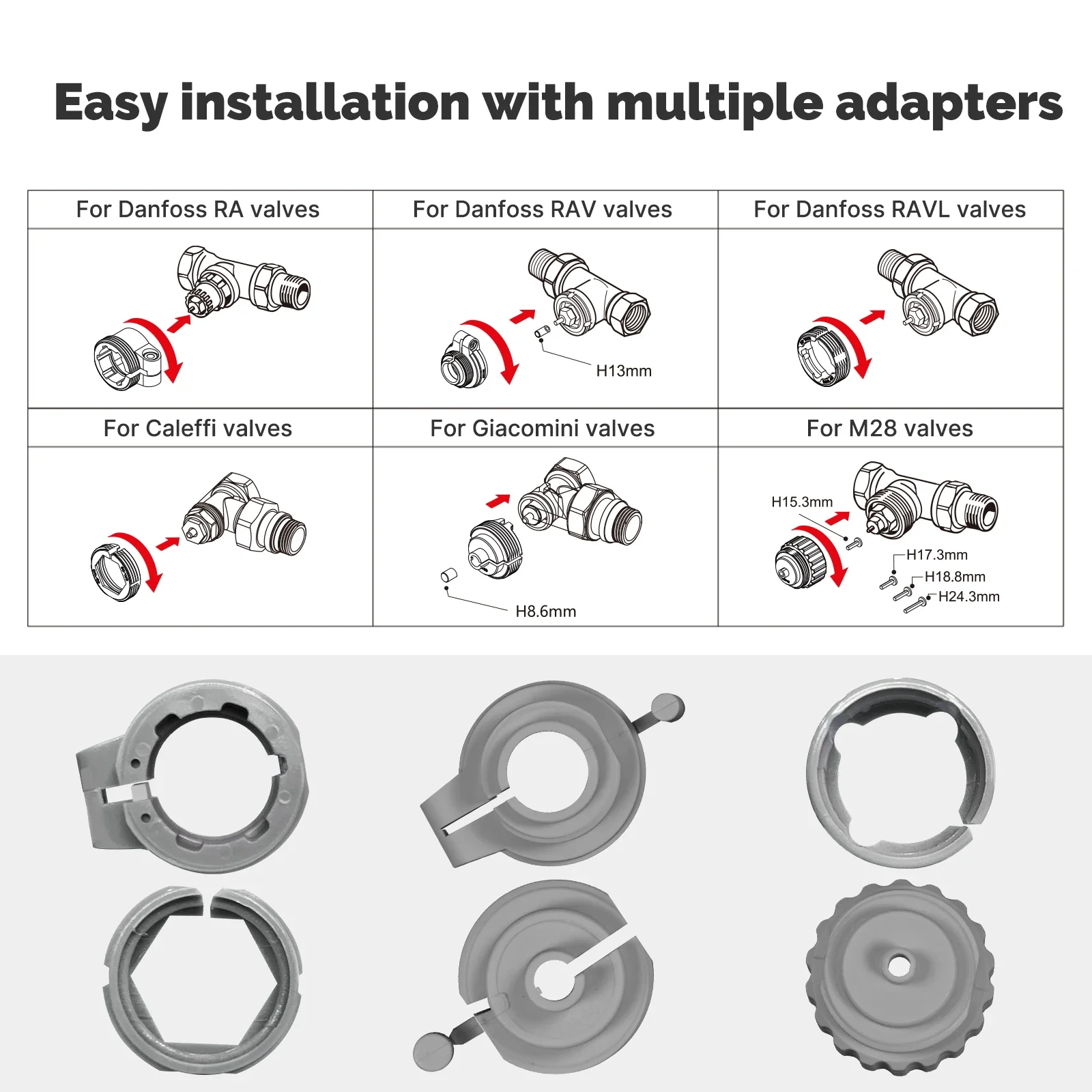 MOES Tuya-válvula termostática inteligente Zigbee para radiador, aplicación remota programable TRV, controlador de temperatura, compatible con Alexa y Google Home