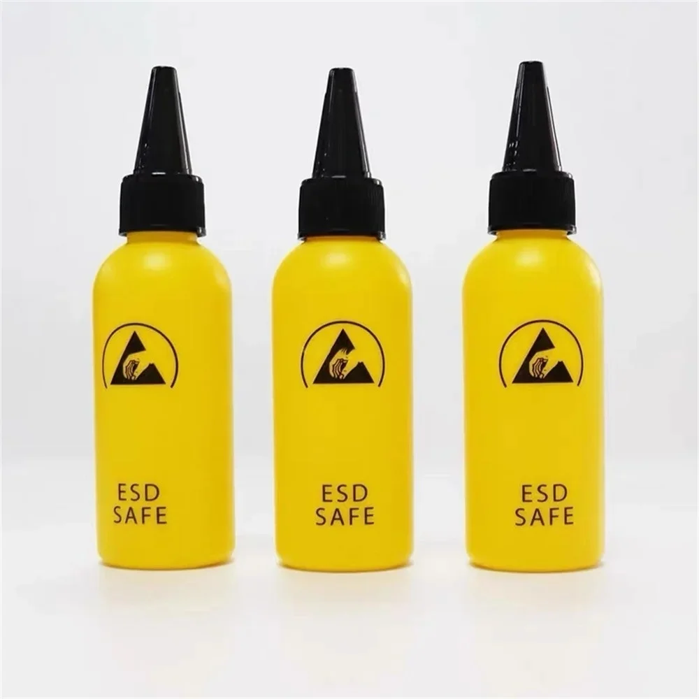 60ml 플라스틱 액체 알코올 병 로진 용제 정전기 방지 접착제 병 접착제 DIY 수리 도구 용 디스펜스 바늘 포함