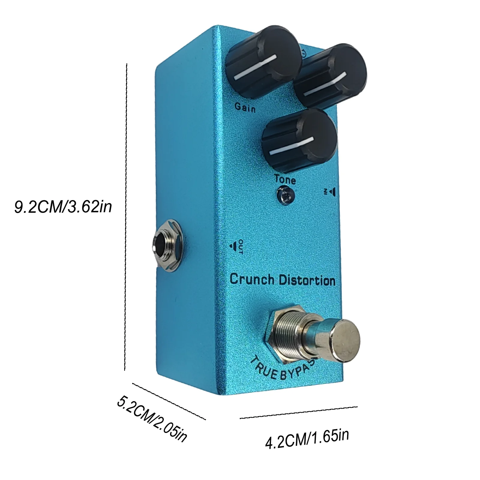 Pedal de guitarra eléctrica: Overdrive/Distorsión/Chorus/Delay/Tremolo/Delay analógico, True Bypass