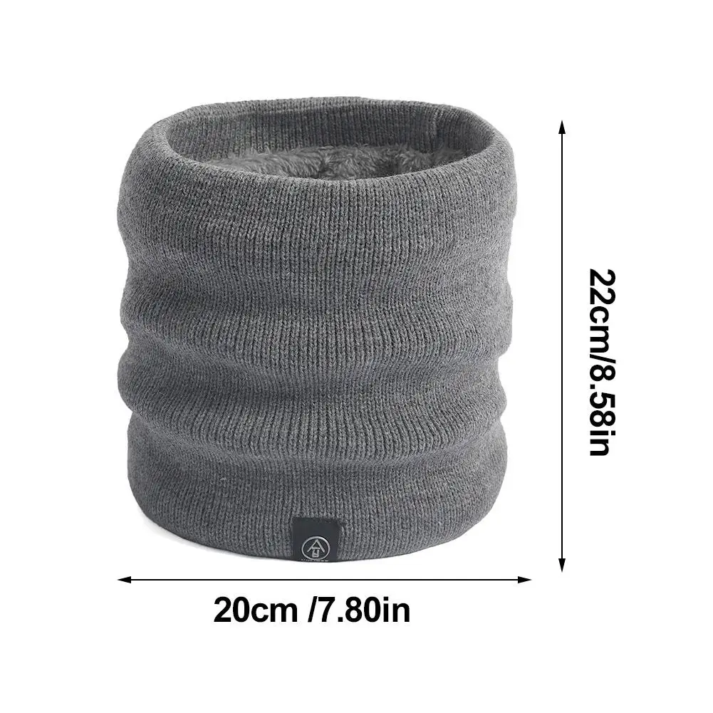 Nueva bufanda tejida a la moda para mujer, cachemir liso como bufandas de redecilla de invierno para mujer, bufandas gruesas de piel de lana Unisex para hombre, bufandas para el cuello