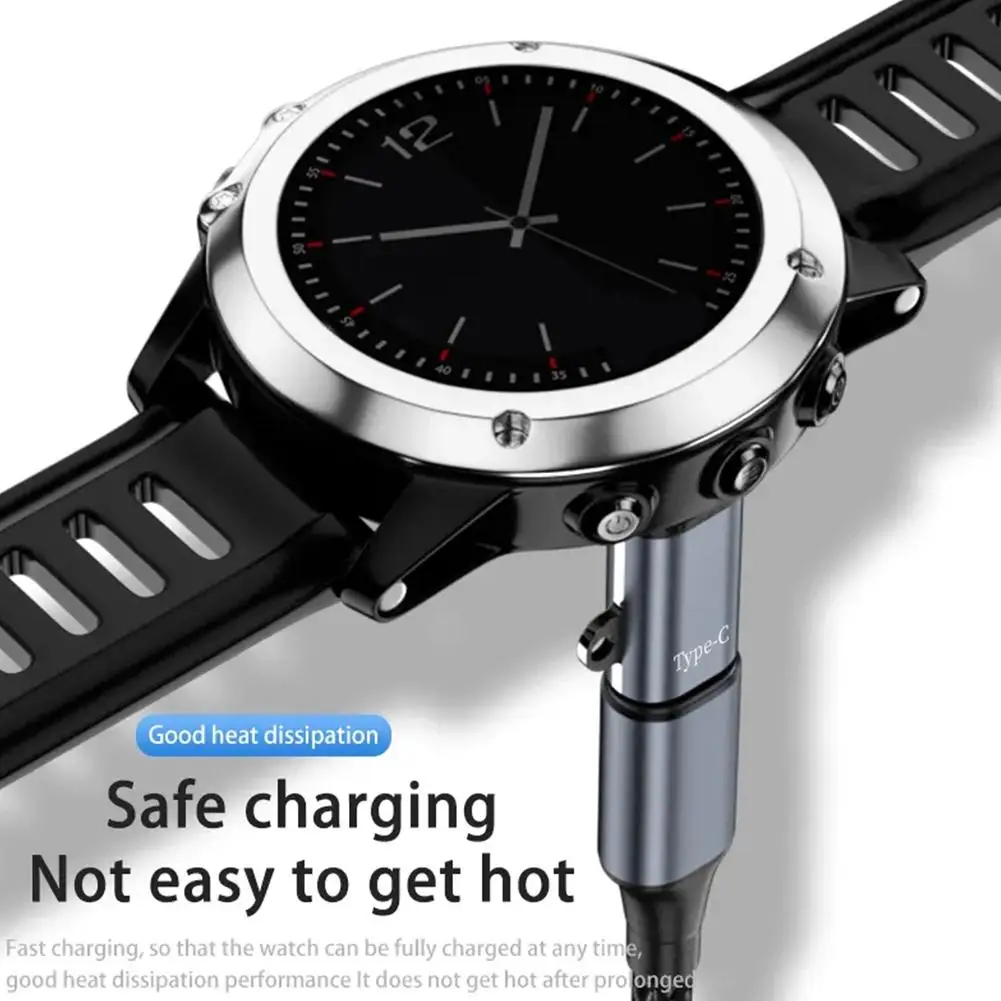 Адаптер зарядного устройства типа C для Garmin Fenix 7 7X 5S 6 6X 6S PRO, зарядный преобразователь для умных часов, аксессуары