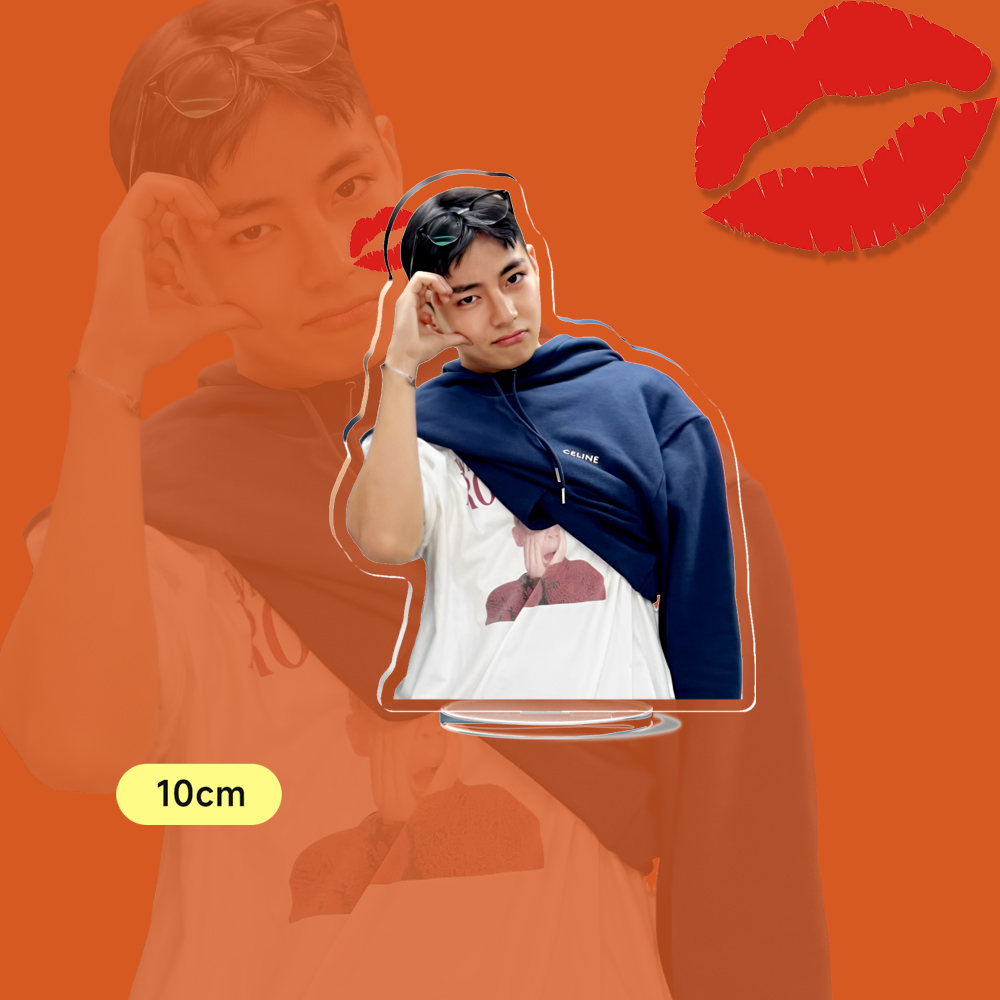 Figuras personalizadas de acrílico Kpop Standee, 10CM, Stander Vkookv, accesorios de regalo divertidos Merch