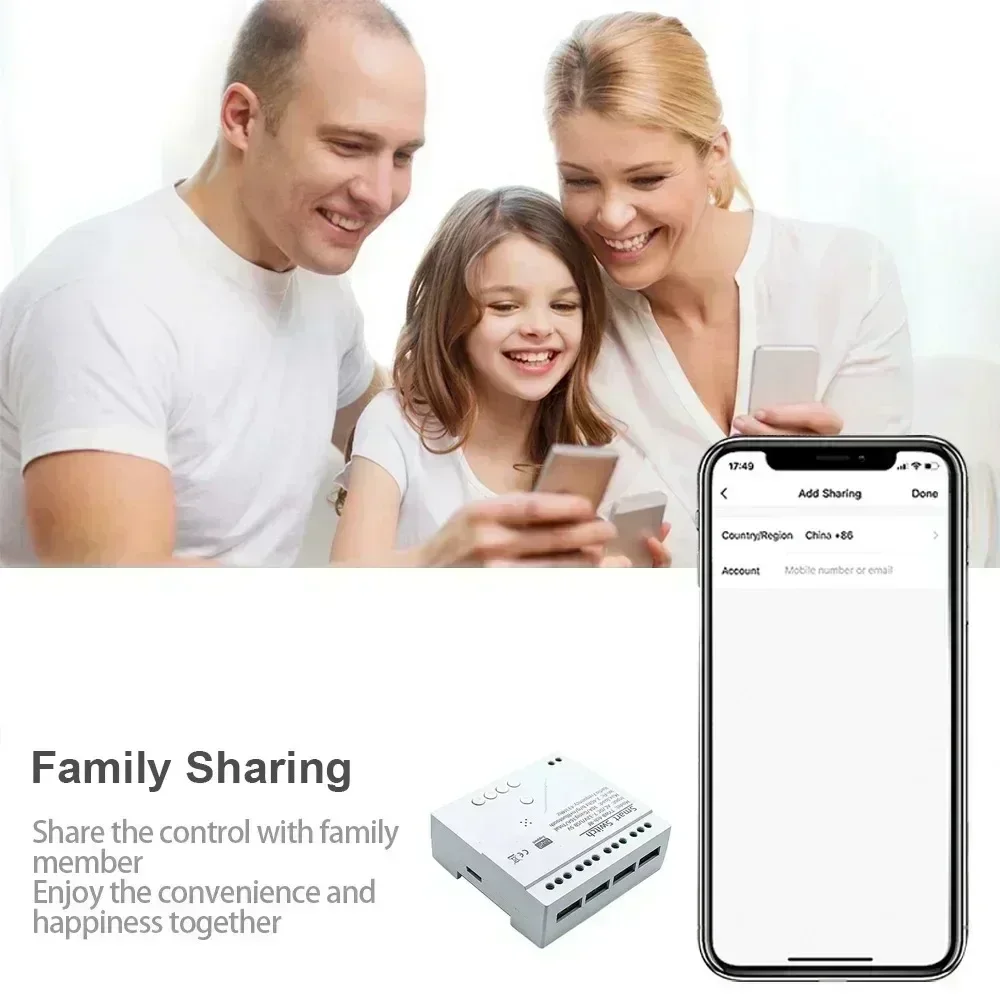 Ewelink 4ch R3 プロ Wifi RFBL 85-265V チャンネルガレージドアカーテンモーターモジュール給湯器ライトスマートスイッチアレックス Google ホーム