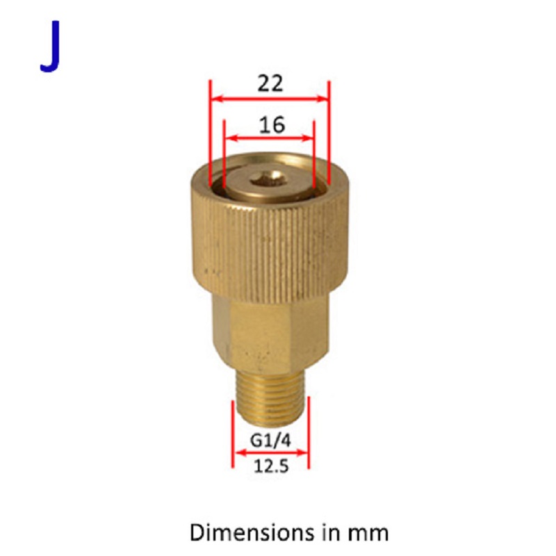 Kim Loại Adapter Đầu Phun Tạo Bọt Xốp Máy Phát Súng Đạn Xốp Cao Áp Xà Phòng Sữa Rửa Mặt Foamer Cho Kính Cường Lực Galaxy J5 Prime Hiệu Nillkin Karcher Huter Đồng Hồ Đo Máy Phun Áp Lực Lavor