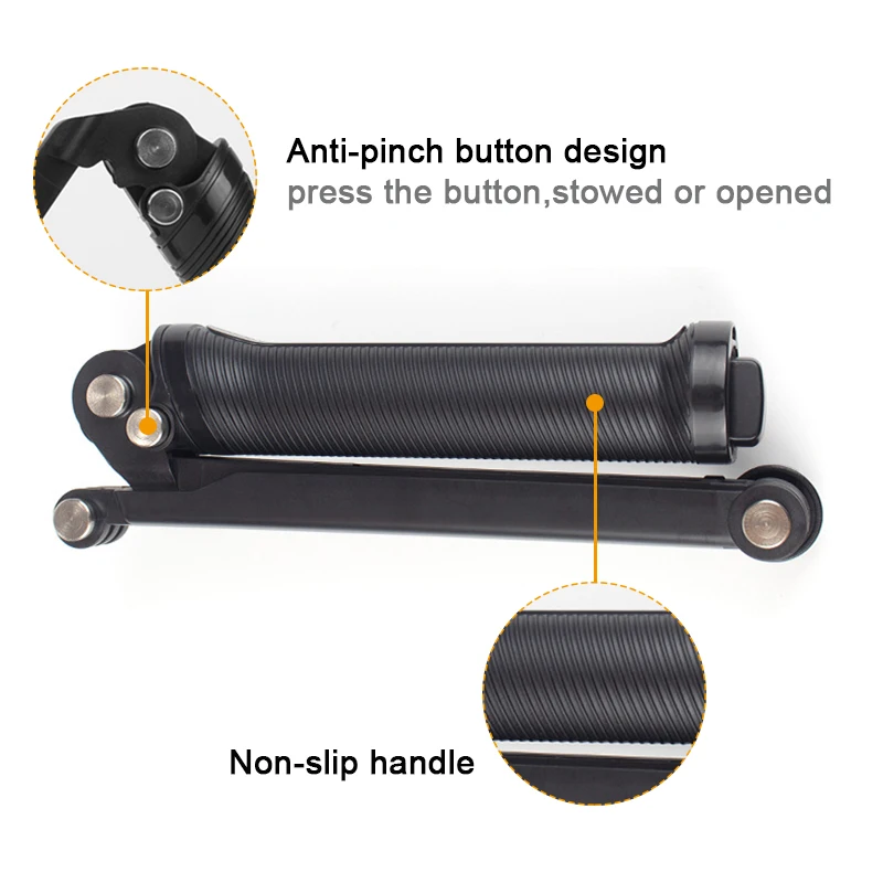 Palo de Selfie impermeable de 3 pliegues, soporte de 3 vías, monopié, Mini trípode para GoPro 12 11 10 9 8 7 Insta360 Osmo, accesorios para Cámara de Acción