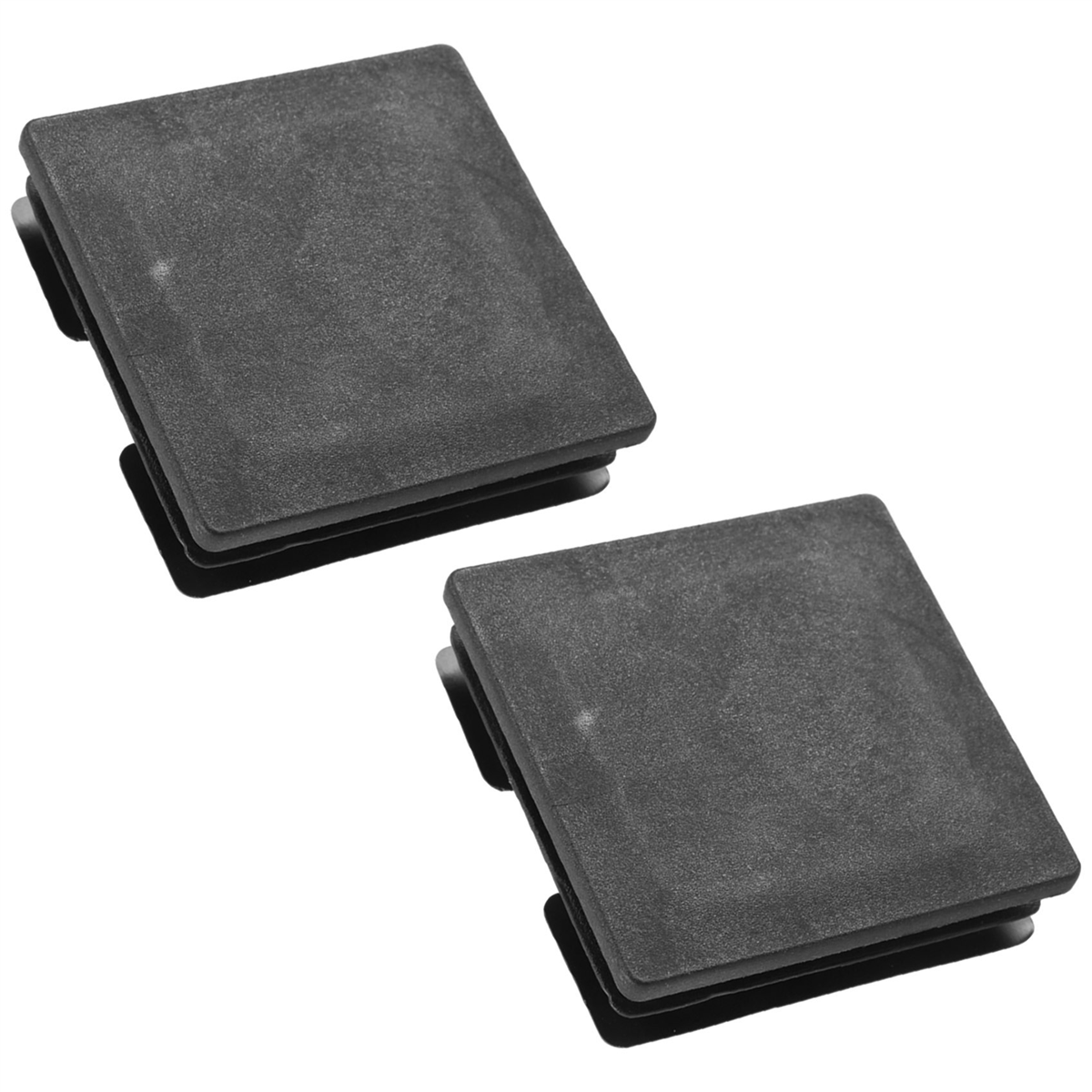 75 มม. x 75 มม. พลาสติกสแควร์หมวกท่อแทรก End Blanking 2 ชิ้น